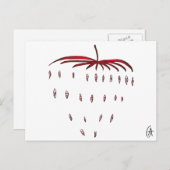 いちご ポストカード (正面/裏面)