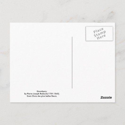 いちご ポストカード (裏面)