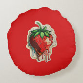 いちご ラウンドクッション (裏面)