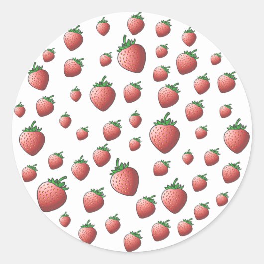 いちご ラウンドシール (正面)