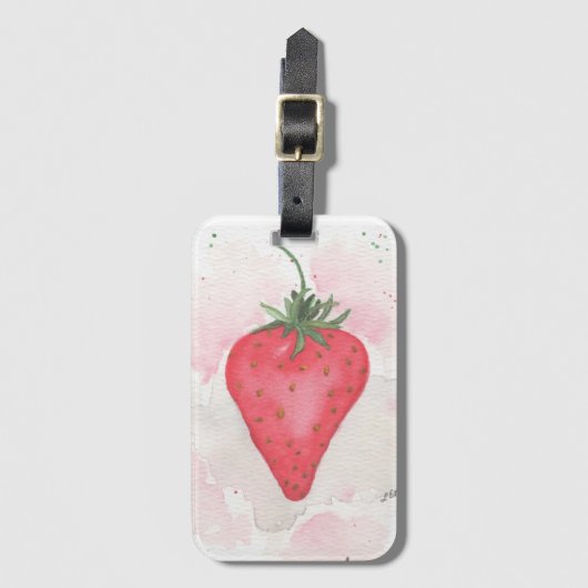 いちご ラゲッジタグ (正面縦)