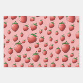 いちご ラッピングペーパーシート (正面2)