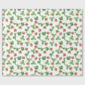 いちご ラッピングペーパー (フラット)
