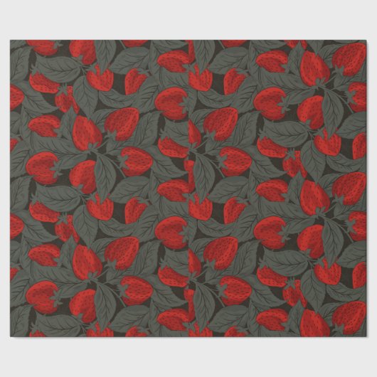 いちご ラッピングペーパー (シーム)