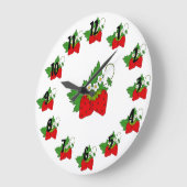 いちご ラージ壁時計 (傾斜)