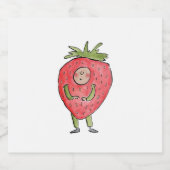 いちご リキュールボトルラベル (シングルラベル)