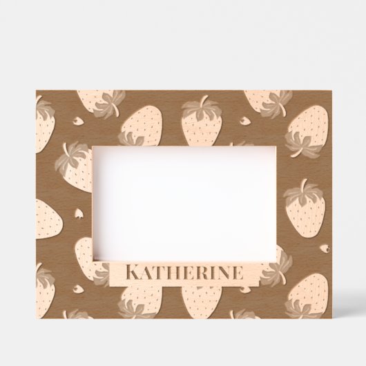 いちご レーザー彫刻フレーム (正面)