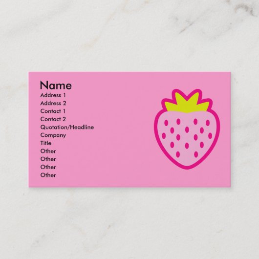 いちご 名刺 (正面)