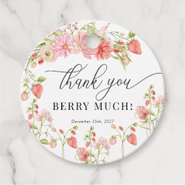 いちご | 夏のブライダルシャワー フェイバータグ