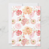 いちご |夏のブライダルシャワー 招待状 (裏面)