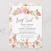 いちご |夏のブライダルシャワー 招待状 (正面/裏面)