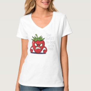 いちご「怒甘すぎてこれ扱えない」 Tシャツ