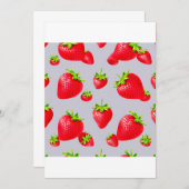いちご 招待状 (正面/裏面)