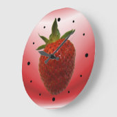 いちご～時計 ラージ壁時計 (傾斜)