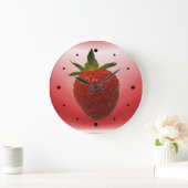 いちご～時計 ラージ壁時計 (ホーム)