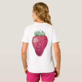 いちご 立ち姿 Tシャツ (裏面フル)