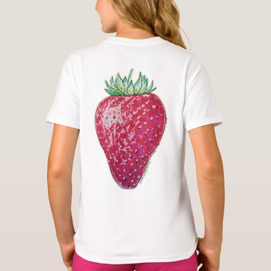 いちご 立ち姿 Tシャツ (裏面)