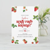いちご |第1誕生日第1誕生日 招待状 (スタンド正面)