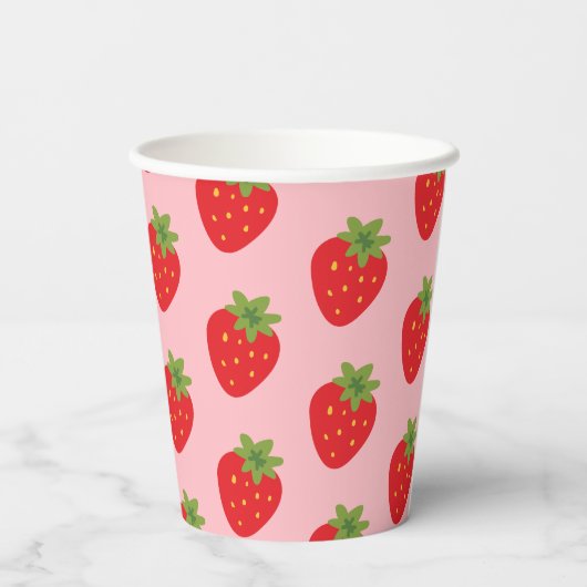 いちご 紙コップ (裏面)