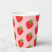 いちご 紙コップ (正面)