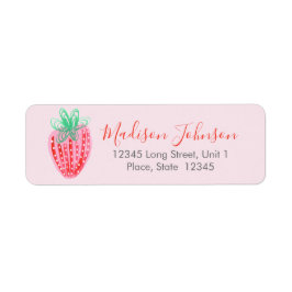 いちご |赤ちゃんシャワー |差出人住所ラベル ラベル