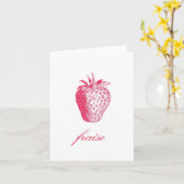 いちご(Fraise) Notecards カード (黄色い花)