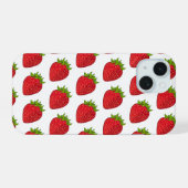いちご iPhone 15ケース (裏面横)