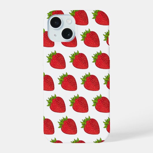 いちご iPhone 15ケース (裏面)