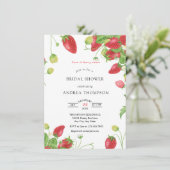 いちご | Sweet Bridal Showerのご招待 招待状 (スタンド正面)