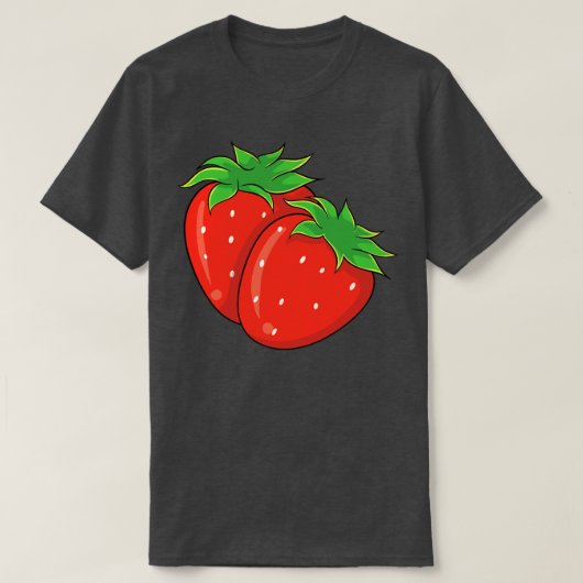 いちご Tシャツ (デザイン正面)