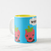 いちご(WTFか。) ツートーンマグカップ (正面左)
