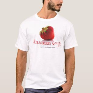 いちごCOUGH™の白のTシャツ Tシャツ