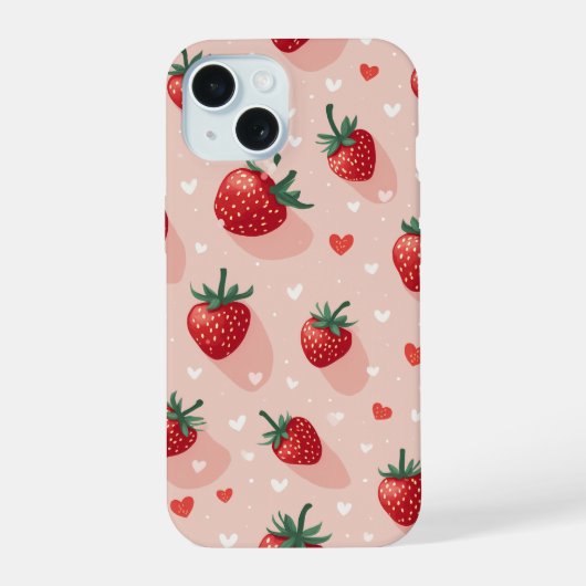 いちごiPhone 15ケース iPhone 15ケース (裏面)