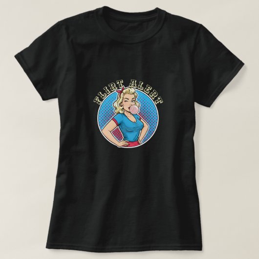 いちゃつきアラート Tシャツ (デザイン正面)