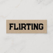 いちゃつくシンプル スキニー名刺 (正面)