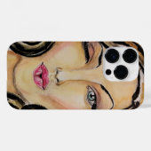 いちゃつく女おもしろいのiPhoneケース Case-Mate iPhoneケース (裏面 (横))