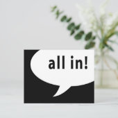 いっぱい！漫画の音声バブル ポストカード (スタンド正面)