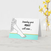 いつかおもしろい君の王子はとうもろこ来を飴にする カード (黄色い花)