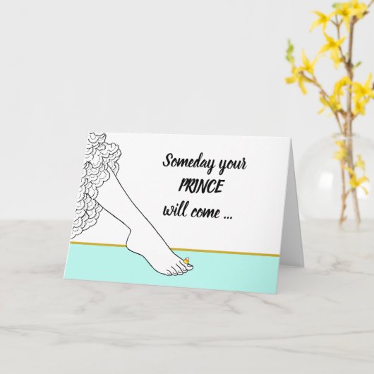 いつかおもしろい君の王子はとうもろこ来を飴にする カード (黄色い花)