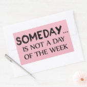 いつかは曜日ではない 長方形シール (封筒)