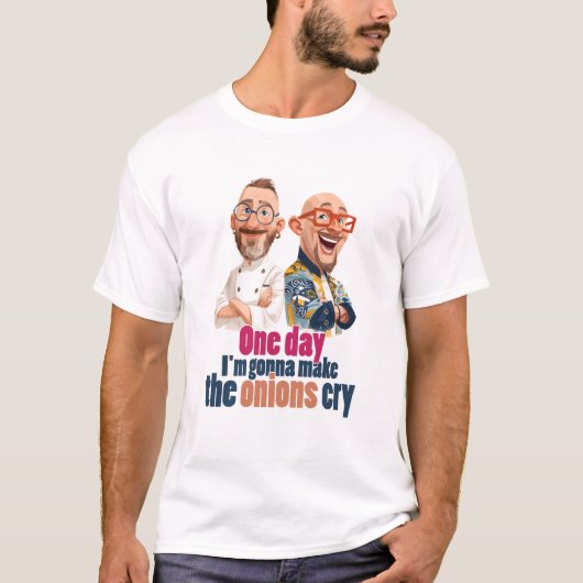 いつかタマネギを泣かせてやるTシャツ Tシャツ (正面)
