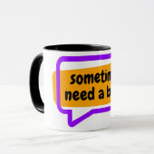 いつか休憩が必要になる マグカップ (正面左)