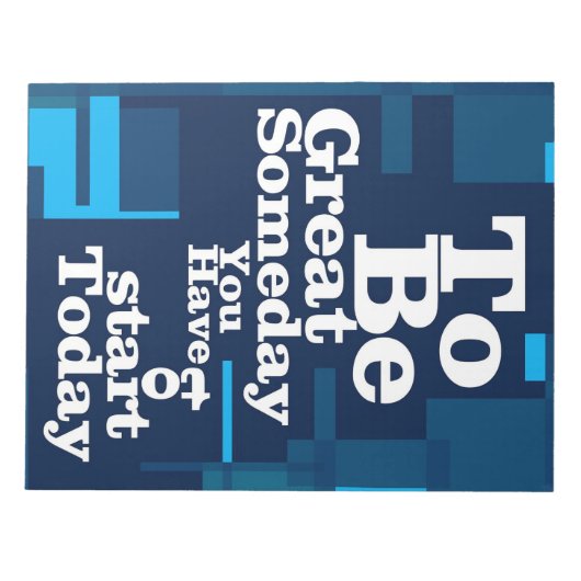 いつか偉大になるための成功の名言 ノートパッド (正面)