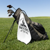 いつか彼らは私の後にコースを名付ける ゴルフタオル (グリーン)