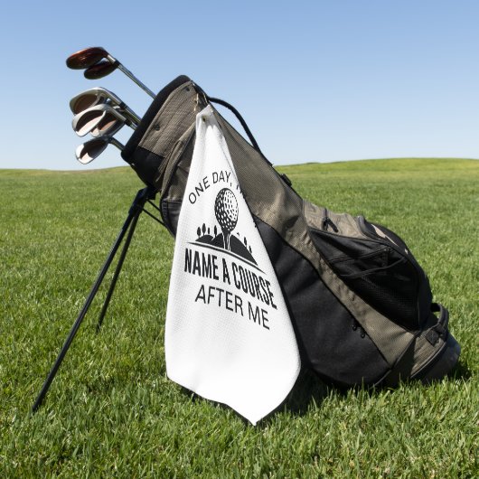 いつか彼らは私の後にコースを名付ける ゴルフタオル (グリーン)