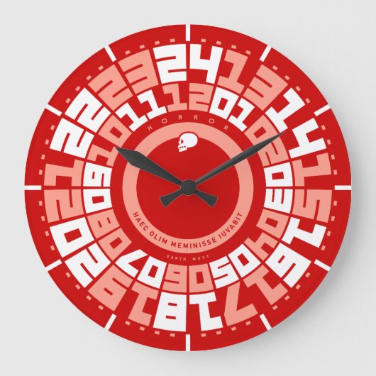 いつか思い出して嬉しくなる日 ラージ壁時計 (正面)