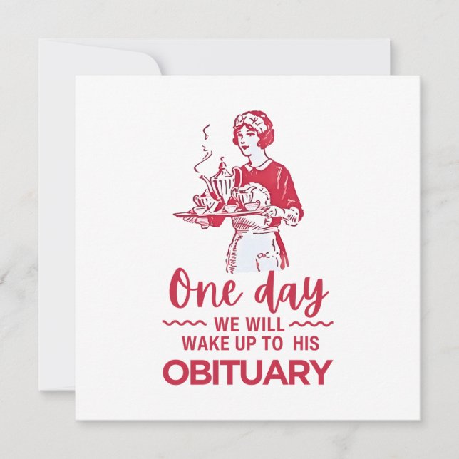 いつか我々は彼の死亡記事に目を覚ます (正面)