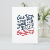 いつか我々は彼の死亡記事に目を覚ます サンキューカード (スタンド正面)