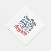 いつか我々は彼の死亡記事に目を覚ます スタンダードランチョンナプキン (角)