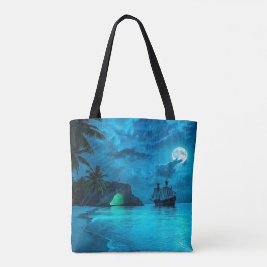 いつか未来のどこかで海賊の入り江 トートバッグ (裏面)